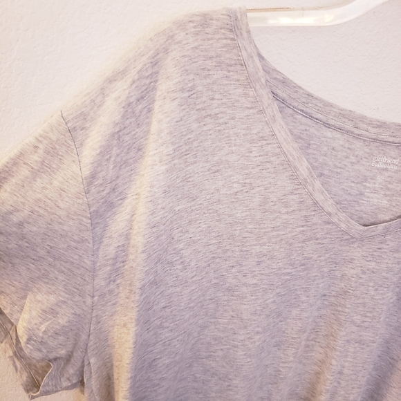 Girlfriend Collective Light Gray Short Sleeve Cupro Blend T Shirt Size 6XL NWT - Picture 3 of 8